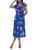 ALEXIA ADMOR | Paris Wrap Midi Dress, 颜色BLUE FLORAL