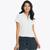 商品Nautica | Nautica Womens Classic Fit Chambray Collar Polo颜色bright white