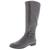 商品Style & Co | Style & Co. Womens Kindell Faux Leather Round Toe Riding Boots颜色Dark Grey
