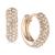 颜色: Gold, Ralph Lauren | Crystal Pavé Huggie Small Hoop Earrings 1/2"