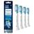 商品第1个颜色White, SONICARE | Philips Sonicare Genuine C3 Premium Plaque Control Replacement Toothbrush Heads, 4 Brush Heads, Black, HX9044/95