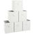 颜色: White, Ornavo Home | Foldable Storage Cube Bin with Dual Handles- Set of 6
