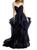商品第2个颜色NAVY, Basix Black Label | Strapless Flounce Tulle Gown