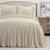 颜色: linen, Lush Decor | Belgian Flax Linen Rich Cotton Blend Bedspread 3 Piece Set