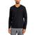 商品Alfani | Men's Long Sleeve Supima V-Neck T-Shirt, Created for Macy's颜色Deep Black