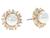 颜色: Cream/Gold, Kate Spade | Candy Shop Pearl Halo Studs Earrings
