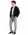颜色: Silver, Haggar | Men's Premium Comfort Slim-Fit Performance Stretch Flat-Front Dress Pants