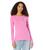 商品U.S. POLO ASSN. | Long Sleeve Crew Neck Graphic Sleeve Tee Shirt颜色Pink Pizazz