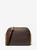 商品Michael Kors | Jet Set Travel Medium Logo Dome Crossbody Bag颜色BROWN