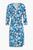 颜色: Azure, Diane von Furstenberg | Julian floral-print silk-jersey mini wrap dress