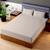 颜色: Beige, Superity Linen | 100% Premium Cotton Fitted Sheet - Soft and Breatheable - 200 Thread Count - California King Size - Taupe