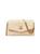color NEW CREAM, Tory Burch | Kira Chevron Leather Wallet-On-Chain