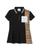 商品Burberry | Girls' Serena Piqué Polo Shirt Dress - Baby, Little Kid, Big Kid颜色Black