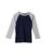 颜色: Navy/Heather Grey, #4kids | Essential Raglan Long Sleeve Shirt (Little Kids/Big Kids)