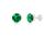 商品第10个颜色created emerald, MAX + STONE | 14k White Gold 9mm Round Cut Gemstone Stud Earrings