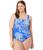 color Hyper Royal, NIKE | Floral U-Back One-Piece