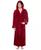 颜色: Burgundy, ARUS | 男款抓绒连帽长袍 Men's Soft Fleece Robe, Ankle Length Hooded Turkish Bathrobe