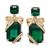 商品Kate Spade | Gold-Tone Crystal Present Drop Earrings颜色Emerald.