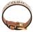 color gold/white, Celine | Triomphe Canvas Leather Bracelet  In Brass With Gold Finish, Calfskin And Canvas