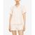 color Peach, Flora Nikrooz | Women's Tammy Notch Top and Shorts 2 Piece Set