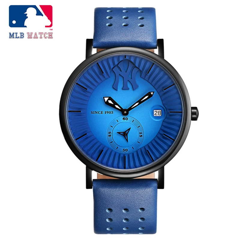 商品MLB | MLB美职棒潮牌情侣手表潮流个性学生小众男女抖音同款手表男TP003颜色蓝色