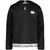 Calvin Klein | Big Girls Logo Elastic Hem 1/4-Zip Hoodie, 颜色Black