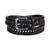 商品Tommy Hilfiger | Men's Bonded Braided Genuine Leather Belt颜色Black