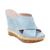 color Pure Blue- Polyester, Charles David | Women's Alternative Wedge Sandals