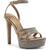 Jessica Simpson | Jessica Simpson Balina Women's Faux Suede Platform Ankle Wrap Dress Sandals, 颜色Champagne