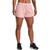 color Retro Pink / White, Under Armour | Under Armour Women's Rival Fleece 3.5 Inch Short