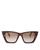 商品Alexander McQueen | Women's Cat Eye Sunglasses, 54mm颜色Havana/Brown Gradient