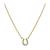 颜色: Gold, Giani Bernini | Cubic Zirconia Horseshoe Pendant Necklace in 18k Gold-Plated Sterling Silver, 16" + 2" extender, Created for Macy's