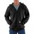 商品Carhartt | Carhartt Men's Midweight Hooded Zip Front Sweatshirt颜色Black