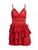 颜色: RED, Sea | Antonina Cotton-Blend Ruffled Minidress