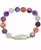 颜色: Purple Multi, Macy's | Genuine Stone Bead Biwa Pearl Stretch Bracelet