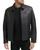 颜色: Black, Cole Haan | Zip Front Leather Jacket
