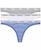 颜色: Sophie Stripe_dazzling Blue/white/grey Heather, Calvin Klein | Women's 3-Pk. Modern Logo Low-Rise Thong Underwear QD5209