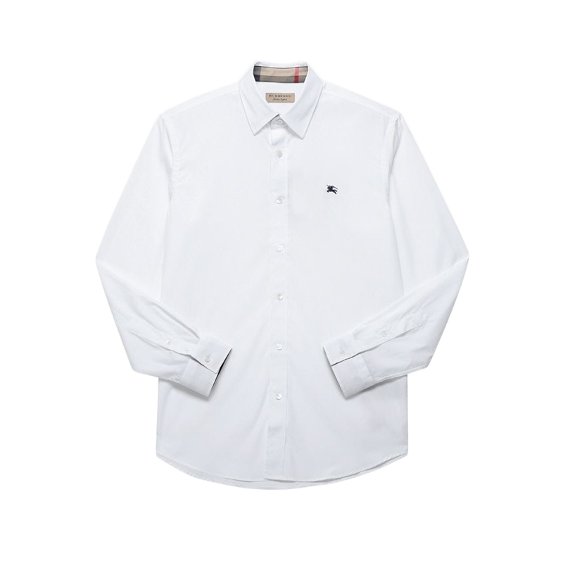 商品第1个颜色白色, Burberry | 【现货】博柏利 经典款 男士棉质长袖衬衫（两色）