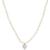 商品Kate Spade | My Love Pearl Strand Heart Pendant Necklace颜色Clear/Gold