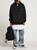 color Black, ADER error | Logo Embroidery Cotton Hoodie