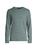 商品Vince | Mouline Stripe Crewneck Long-Sleeve T-Shirt颜色SEA FERN