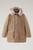 颜色: Gold Khaki, Woolrich | Arctic Parka in Ramar Cloth with Detachable Fur Trim
