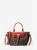 color DEEP ORANGE, Michael Kors | Hamilton Legacy Small Logo Belted Satchel