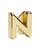 商品第14个颜色Gold - N, Moleskine | Initial Gold Plated Notebook Charm