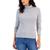 商品Tommy Hilfiger | Women's Long Sleeve Cotton Turtleneck Top颜色Stn Gry Ht