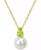 颜色: August/Peridot, Macy's | Cultured Freshwater Pearl (8-1/2mm) Birthstone 18" Pendant Necklace  in 14k Gold-plated Sterling Silver,18k Rose Gold-plated Sterling Silver or Sterling Silver