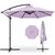 颜色: lavender, Best Choice Products | 10ft Offset Hanging Outdoor Market Patio Umbrella w/ Easy Tilt Adjustment