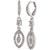 商品Givenchy | Silver-Tone Crystal Small Navette Drop Earrings颜色Crystal