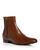 商品Gucci | Men's Side Zip Ankle Boots颜色LIGHT BROWN