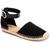 商品Style & Co | Style & Co. Womens Paminna Faux Suede Toe Cap Flat Sandals颜色Black Micro